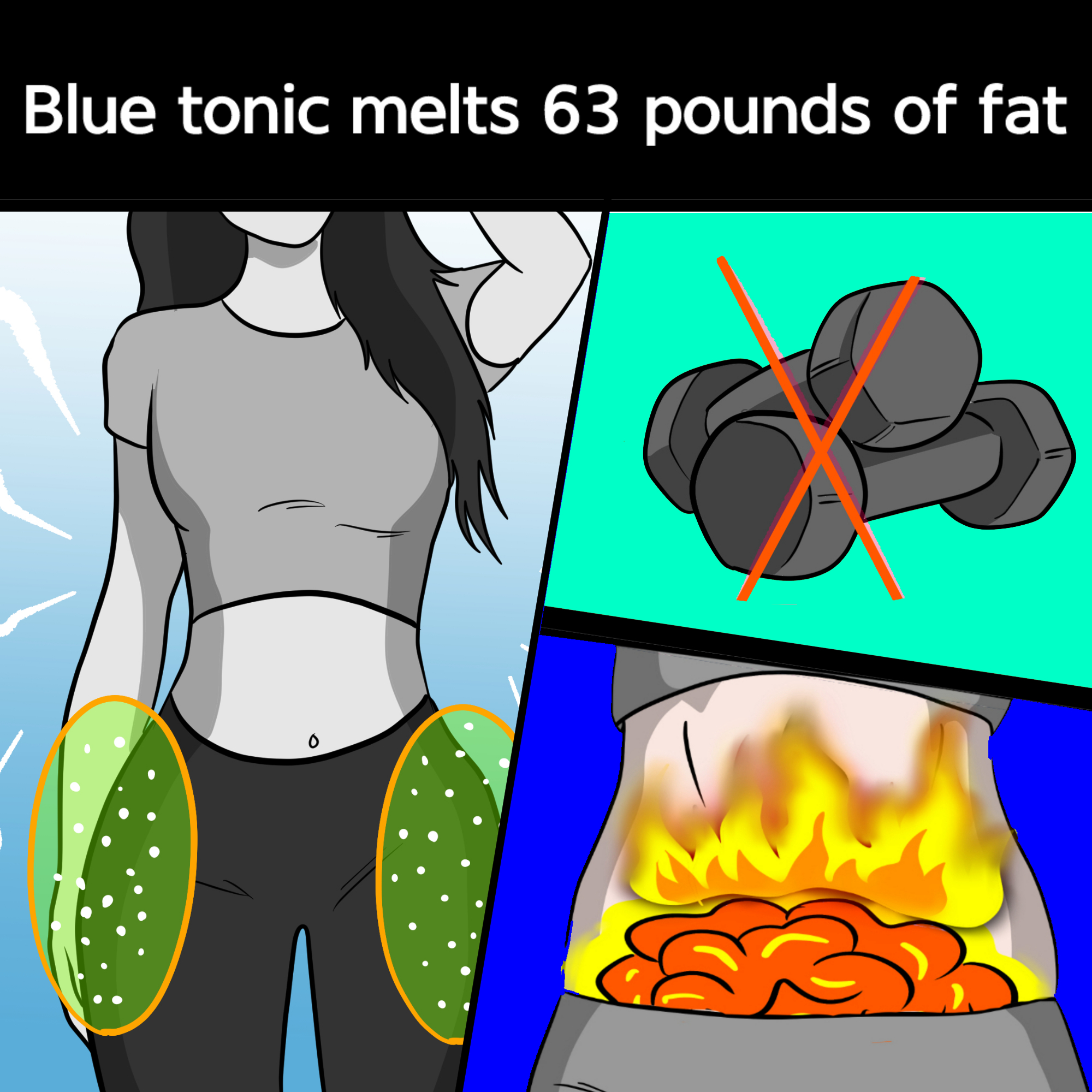 Blue tonic weight loss